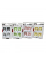 Egonex Qlux L-00135 ( 4pcs ) Dikdörtgen Yapışkan Askı ( Renkli Desenli )*80