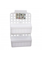 Egonex Qlux L-00778 Twin 2 Sepetli Askılı Kademeli Organizer*16=k