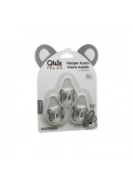 Egonex Qlux L-00903 ( 3pcs ) Koala Askı ( Şeffaf Askı ) ( Yapışkanlı Montaj )*60