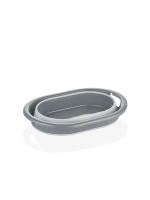 Egonex Qlux L-00959-2 ( No-2 ) ( 18lt ) ( Gri ) Katlanabilir Sepet*8=k
