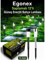 Egonex Saplamalı 12li Güneş Enerjili Bahçe Lambası EGN-1023