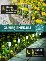 Egonex Saplamalı 12li Güneş Enerjili Bahçe Lambası EGN-1023