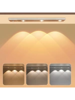 Egonex Sensörlü Şarjlı 3 Farklı Işık Renkli Dimmerli 40cm Ultra Slim Kabin Led