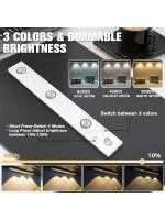 Egonex Sensörlü Şarjlı 3 Farklı Işık Renkli Dimmerli 40cm Ultra Slim Kabin Led
