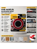 Egonex Sgs-2523 ( 15mmx5yrd ) Vhb Akrilik Silikonize Bant (çift Taraflı Bant)*40