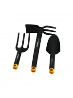 Egonex Sgs Tools Sgs-3120 ( 3pcs ) ( Plastik & Siyah ) Çapa Bahçe Seti ( Tırmık & Çapa & Kürek )*6=k