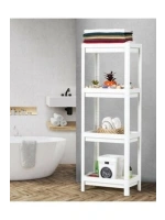 Egonex Shelf Unit Maggie Ombeg Om-1016-0530-0251 ( 4 ( Çukur ) Raflı & Beyaz ) ( Dikdörtgen ) Raf Ünitesi Plastik*6