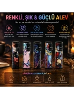 Egonex Silvio Monetti Sm-184p ( B ) ( Desenli ) ( Işıklı ) ( Rüzgar ) Pürmüz Çakmak*25x20