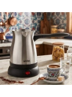 Egonex Sinbo Scm-9038 (çelik) Elektrikli Cezve (türk Kahve Makinesi & 6fincan=500ml) (360° Kablosuz Kullanım) (katlanır Kulp)*8