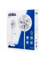 Egonex Sinbo Sf-6798 ( Beyaz ) ( 5 Pervane & 18 ) ( Ev & Ofis ) ( Kompakt & Sessiz & Üç Kademe) ( 140cm Yükseklik ) Ayaklı Vantilatör*1