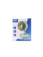 Egonex Sinbo Sf-7703 ( Bej ) ( 12 ) ( Ev & Ofis ) ( Kompakt & Sessiz & İki Kademe ) Masaüstü Vantilatör*12
