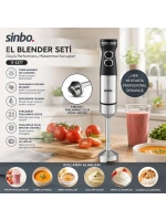 Egonex Sinbo Shb-7511 ( Çubuk ) El Blender ( Çelik Uçlu ) ( Dc Motor & 1500w )*12