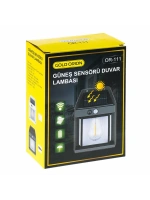 Egonex Solar Şarjlı Duvar Aplik Lambası Sensorlu Eg-111