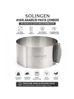 Egonex Solingen Ayarlanabilir Metal Kek Kalıp ( 16-34cm )*24