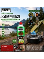Egonex Steel Ck-7153 ( Piknik & Kamp ) Bütan Gazı ( 220gr & 400ml )*48