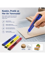 Egonex Taha Kod:101 Küçük Plastik Falçata Maket Bıçak*60x20