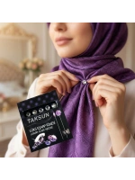 Egonex Taksun ( 5pcs ) ( Siyah ) ( Lux ) Başörtü & Eşarp İğnesi*12x100