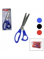 Egonex Taksun A-85 ( 9 ) ( Zig Zag Şekilli Kesim ) Terzi Makası ( Renkli Plastik Sap )*6x16