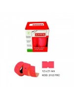 Egonex Tanex Kırmızı Fiyat Etiketi 12x21mm*24x24