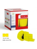 Egonex Tanex Sarı Fiyat Etiketi  12x21mm*24x24