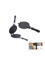 Egonex Taşhan Tr-34-098750 ( 20cm ) Granit Döküm Waffle Tava ( Bakalit Sap )*10