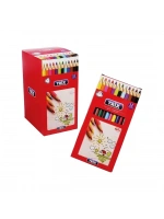 Egonex TRİX T-10 ( 12PCS = 12 RENK ) KURU BOYA KALEMİ TAM BOY*12X20