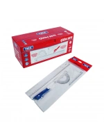 Egonex TRİX T-975 ( 4PCS = 30CM CETVEL & 180°AÇI ÖLÇER & 60°GÖNYE & PERGEL) ÇİZİM SETİ*24X12
