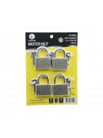 Egonex Tudor Td-ms4 Master (4pcs) (joker Anahtarlı=tek Anahtarla 4 Kilit Aç ) (60mm & Gri) (kısa Kancalı) Çelik Asma Kilit*20