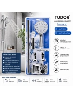 Egonex Tudor Tdr-256 ( Vakumlu & Krom ) Lux Sürgülü Duş Seti*25