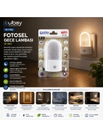 Egonex Ulbay Gc-05 ( Oval ) Fotosel Gece Lambası ( 0.1w ) ( Sensörlü= Karanlık Da Otomatik Yanar )*10x24
