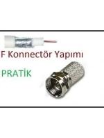 Egonex ULBAY ULB-001-F100 ( EF ) ( VİDA ) ( 100PCS ) UYDU KONNEKTÖR*1X100