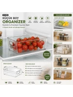 Egonex Urve Ur-3567 ( 25.4x15x7cm ) ( Şeffaf ) ( Düzenleyici ) Plastik Mika Modüler Çok Amaçlı Organizer*12=k