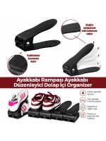 Egonex Urve Ur-3631 ( 12x25cm) ( Siyah Plastik ) Ayakkabı Rampası*6=k