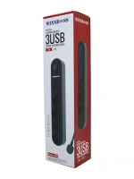 Egonex Wınnboss-3402 Termal Akım Korumalı ( 4lü Priz ) ( 3x Usb ) ( 2mt ) ( Anahtarlı ) Uzatma Kablo Siyah ( 10a & 2500w )*40