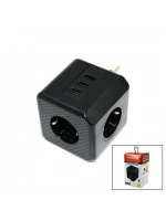 Egonex Wınnboss-3440 Termal Akım Korumalı  ( 3lü Priz ) ( 3x Usb ) Duvar Tipi Priz Siyah ( 10a & 2500w )*60