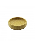 Egonex Yakut-10516 ( Tekli & Mini & Çap: 8.5cm ) Ahşap Bambu Çerezlik & Lokumluk Kase*300