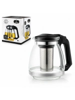 Egonex Yakut-7488 ( 1500ml ) ( Cam ) Demlik ( Çelik Süzgeç & Plastik Kapak-kulp )*36