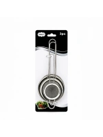 Egonex Yakut-9791 ( 3pcs Set ) ( Mini= 5-7-8cm ) Tel Süzgeç ( Metal Çerçece ) ( Metal Sap=8.5-10.5-10.5cm )*144