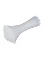 Egonex Zenıth ( Beyaz ) ( 2.5x100mm ) ( Plastik ) Cırt Kelepçe ( Kablo Bağı ) ( 100pcs )*500