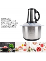 Elektrikli Paslanmaz Çelik Kollu 3.5 Litre Et Kıyma Makinesi Sebze Meyve Doğrayıcı Rondo Blender