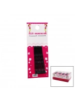 Elit Aksesuar ( 10pcs ) Siyah Topuzlu Tel Toka*72x76