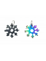 Emg Snow Edc Tool Hrd-143 ( 8-başlı & 19-fonksiyonlu ) ( Alyan Seti Anahtarlık )( Kar Tanesi Modeli Yuvarlak )*10x36