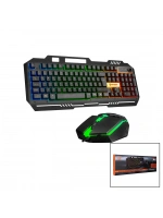Everest Hkm-x86 Quin ( Gökkuşağı Işıklı )( Usb Kablolu ) Klavye & Mouse ( Set ) 150cm Kablo*20