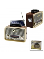 Everton Rt-301 (solar Panelli & Fenerli) (fiş Şarjlı) (bluetooth) ( İbreli ) Fm Radyo (mp3 Usb & Tf Player) (4v Out& Aux In)*30
