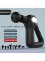 Fascial Gun Kh-750 Gri Lcd Sporcu Egzersiz Masaj Aleti 8 Başlıklı
