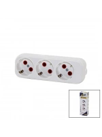Fetih Kod-315-00 ( 3lü ) Topraklı Grup Priz Klemensli ( 16a - 250v )*25x8