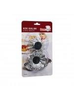 Freecook Ck-kr-001-002 ( 6pcs ) Orta Boy Metal Kek Kapsülü*100
