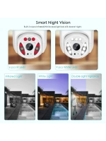 Full Hd 1080p Ip66 Wifi Akıllı Haraket Sensörlü Takip 4x Zoom Su Geçirmez Ip Kamera