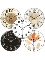Galaxy D-1958-krs ( Plastik Bombeli ) ( 25cm ) Duvar Saati ( Mix Desen )*20=k