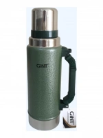 Gint 1.25 Litre Paslanmaz Çelik Termos 24 Saat Sıcak 12 Saat Soğuk Yeşil